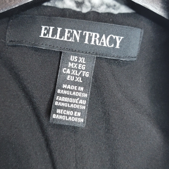 Ellen Tracy Gray and Black Knit Jacket Best Size XL. #474 - Picture 7 of 8